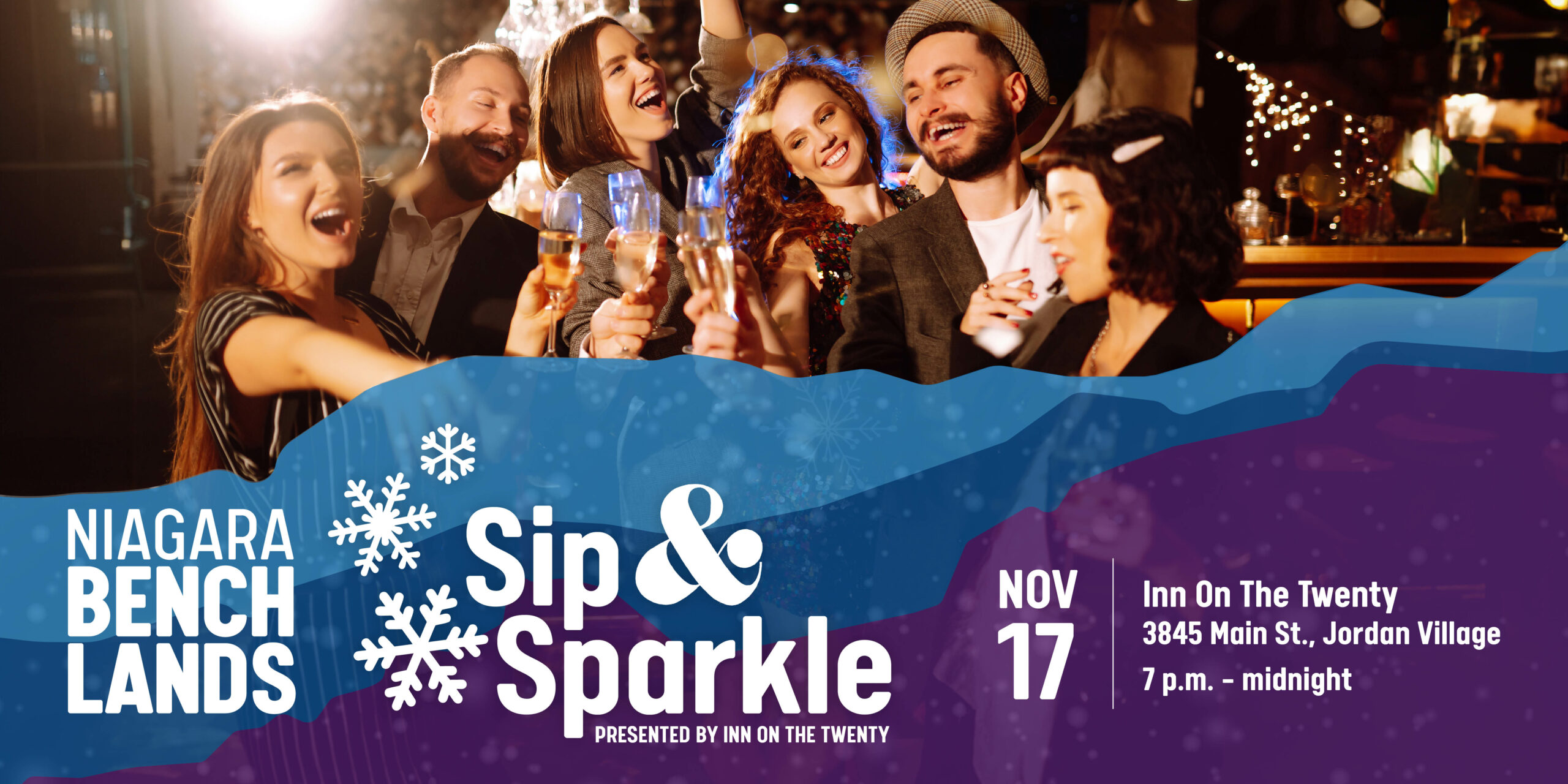 Homepage Slider Sip and Sparkle Event Poster